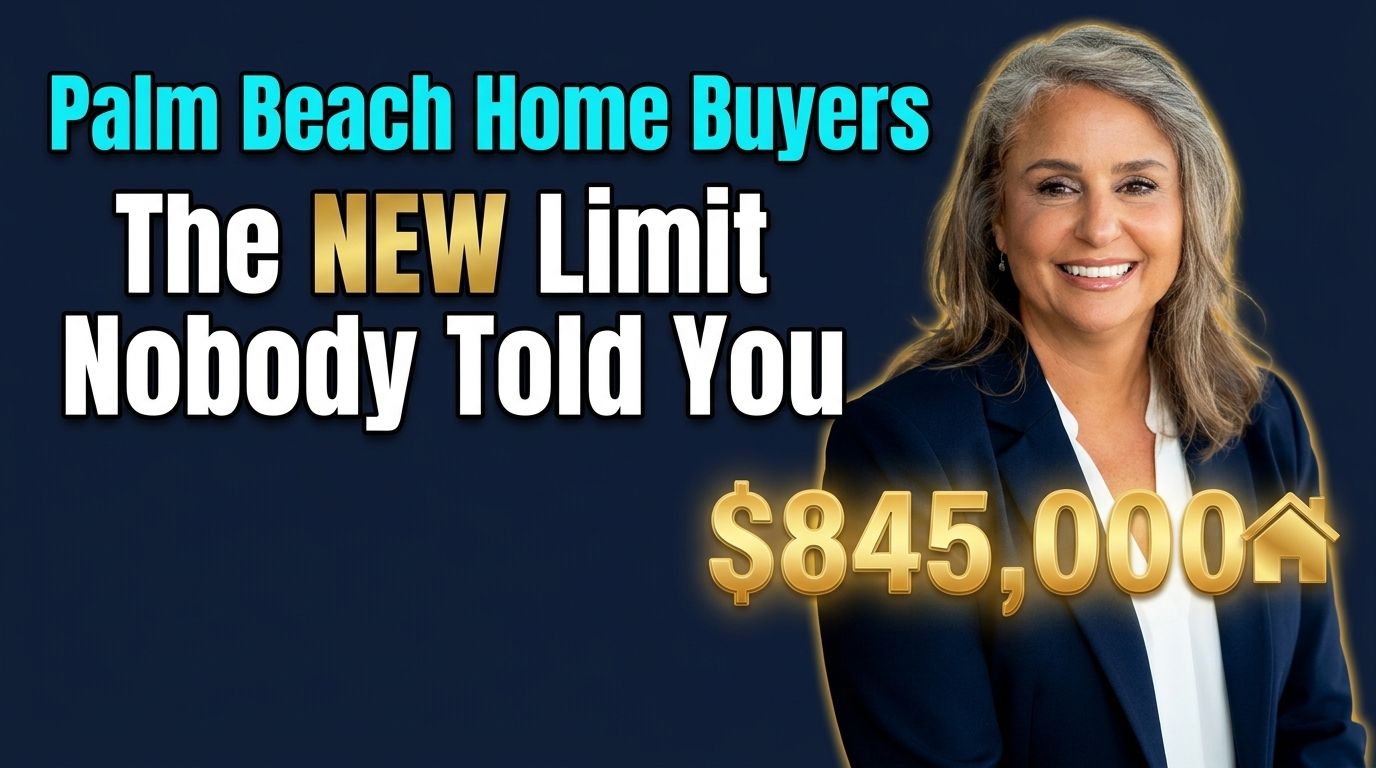 South Florida home with text showing the 2027 conforming loan limit of $845,000 set early by some lenders